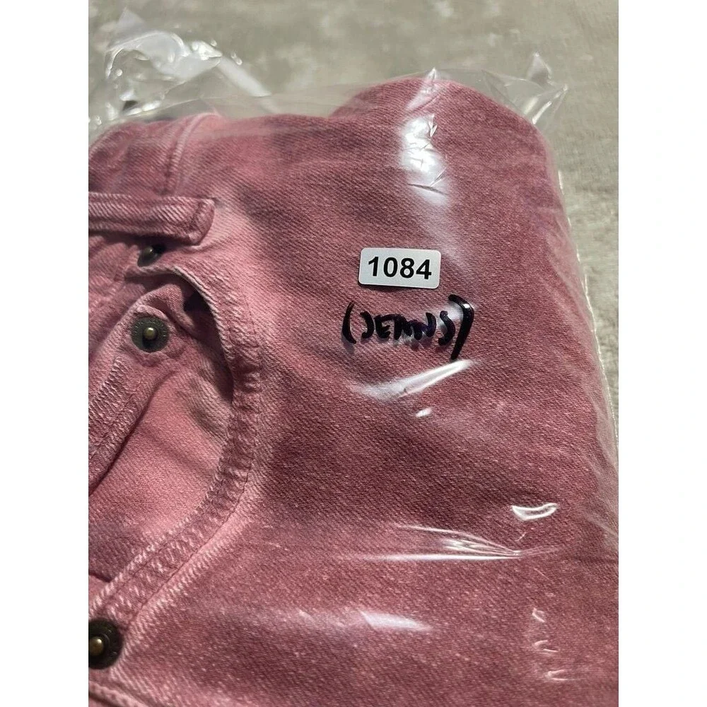 Ralph Lauren Straight Ankle Jean Women Size 2 Pink High Rise Slim